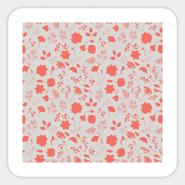 Coral Blooms Floral Sticker by Farissa